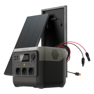 EcoFlow River 2 Pro avec 2 Panneaux Solaires 100W + Câble MC4