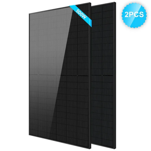 Panneau solaire monocristallin noir PERC 500W UL 61730