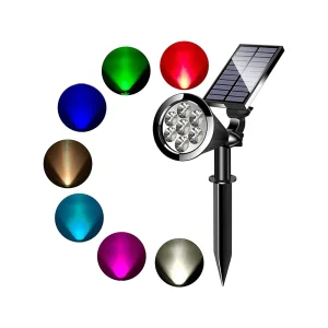 Projecteur solaire Couleur extérieure 7 LED
