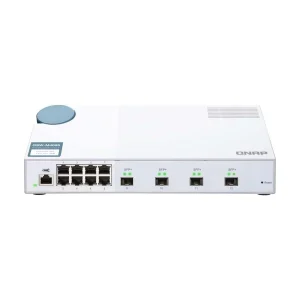 QNAP QSW M408S 10GbE Managed Switch with 4 Port 10G SFP