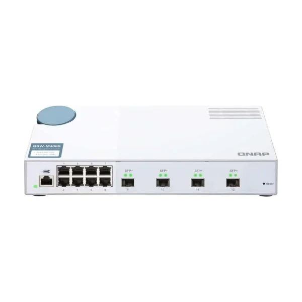 QNAP QSW M408S 10GbE Managed Switch with 4 Port 10G SFP