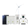 Station de recharge pour véhicules électriques à énergie éolienne, solaire et à stockage