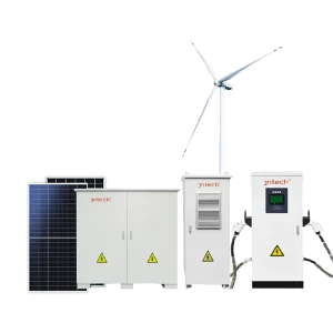 Station de recharge pour véhicules électriques à énergie éolienne, solaire et à stockage