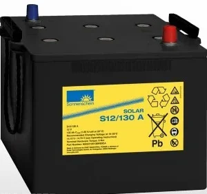 batterie solaire gel sonnenschein solar s12 130a